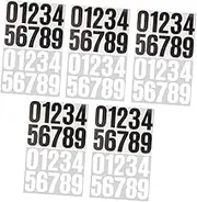 WHAMVOX 10Sheets Self Adhesive House Number Stickers Durable Decals for Easy Identification of Mailboxes Doors and Home Addresses for Enhanced Readability