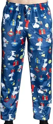 Unisex Peanuts Snoopy & Woodstock All Over Adult Sleep Ultra-Soft Lounge Pants