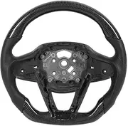 Gearwell Steering Wheel, Carbon Fiber Grip Leather Trim, Compatible with BMW G20 G30 G11 2016-2020, Orange Stitching Nappa Replacement Wheel