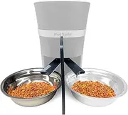 PetSafe 2-Pet Meal Splitter with Bowl - Easily Cleaned, BPA-No, Food-Grade Material -for PetSafe Smart Feed and Healthy Pet Simply Feed - Mess-No Food Dispensing -Includes Privacy Panel,One Size,Black