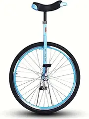 Blue 28Inch Unicycle for Adults - Big One Wheel Unicycle for Unisex Adult/Big Kids/Mom/Dad/Tall People Height from 160-195Cm (63"-77"), 330 Pounds (Color : Blue, Size : 28 Inch) Durable TDF