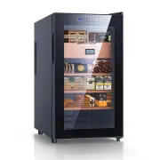 NEEDONE 48L Cooler Humidor, Electronic Cooler Humidor with Heating (300 Capacity) with Spanish Cedar Wood Shelves & Draw