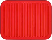(Red) - dealcase 23cm x 30cm Silicone Pot Holder, Trivet Mat, Waterproof, Heat Insulation Mat, Non-Slip, Tableware Pad Coasters, Large silica gel kitchen mat,Food Grade Silicone,Hygienic Safety,Red