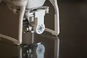 DJI Phantom 3 - STARWARS Empire Logo - 1 WHITE Gimbal Lock & Lens Cap 3d printed