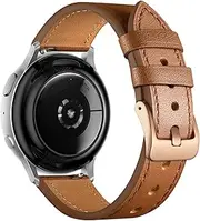 [GEAK] Leather Bands Compatible with Samsung Galaxy Watch 6 40mm 44mm/Galaxy Watch 5/Watch 4 44mm 40mm/Galaxy Watch 5 Pro 45mm/Galaxy Watch 4 Classic 46mm 42mm, 20mm Watch Band for Women Men