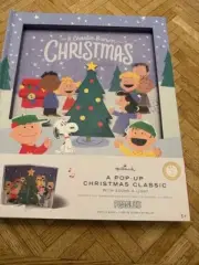 HALLMARK PEANUTS A CHARLIE BROWN CHRISTMAS POP UP CLASSIC BOOK SOUND & LIGHT NEW