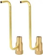 2PCS Fountain Pond Nozzle Head, DN25 Female Thread, Bubble Brass Fountain Nozzle Sprinkler Head, Fountain Pool Nozzle, Rockery Outdoor Courtyard Waterscape Gardening Nozzle Head