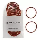 Thin Hair Elastics - Auburn - 2mm Hair Ties for Thin Hair, 1.75 Auburn Red