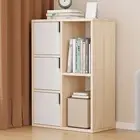 Verve Organiser Bookcase Storage Display Shelf Cabinet (White Natural)