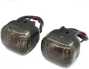 Motorcycle Indicators Flowing Turn Signal Lights Front/Rear Turn Signal Indicator For YA&MA&HA for BW&S 50 125 Zu&ma 50 FX 125 R Zu&ma X BeeWee(Front (Smoke))