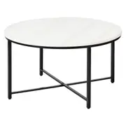 Cooper & Co. Ali 80cm Marble Coffee Table Black