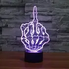 3d Led Night Light With 7 Color And Touch Switch For Bedroom