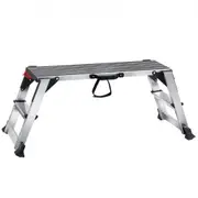 VEVOR Folding Work Platform, 660 lbs Load Capacity, Aluminum Drywall Stool Ladder, Heavy Duty Work Bench w/ Non-Slip Feet, Ideal for Washing Vehicles,