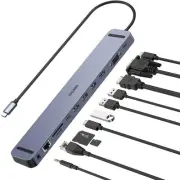 CHOETECH HUB-M20 USB-C 11-in-1 Multifunction Adapter