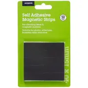 J.Burrows Self-adhesive Magnetic Strips 40 x 15 mm 50 Pack