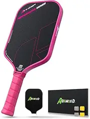 AKS Performance Series Pickleball Paddle - Toray T700 Carbon Fiber Surface, 16mm Polymer Core, High Control & Spin, USAPA Approved