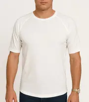 Mens Merino Wool Blend Short Sleeve Thermal Top Underwear Thermals Base Layer