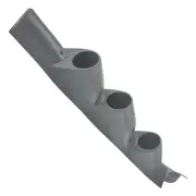GlowShift Gray Triple Gauge 52mm Pillar Pod for 11-16 Ford SuperDuty PowerStroke (for: Ford)