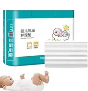 40X Baby Changing Mat, Changing Pad Liners, 40X Leak Proof Mattress Pad Protector, Heavy Absorbency Reusable Pads, Leak Proof Mattress Pad Protector, Easy to Use, Portable for Kids