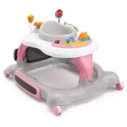 Stork Craft USA 3-in-1 Plastic Activity Walker with Jump Board in Pink