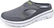 [Meik Mangni] Slippers Women's Men's Clogs Lightweight Slippers Breathable Mules Mules, Darkgray, 11.5 US