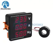 AC50-500V 0-120A Voltage Current Frequency Meter Digital Voltmeter Ammeter