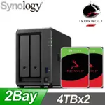 ☆促銷組合★ SYNOLOGY DS723+ NAS+SEAGATE 那嘶狼 4TB(X2)