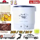 1L Electric Mini Rice Cooker Portable Household Cooking Pot RV Truck Car Steamer