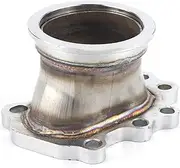 V-Band Turbo Outlet Downpipe Flange - 8 Bolt Turbo Adapter Flange for Garrett T25 T28 GT25 GT28 Turbo, Downpipe Connector, 3in Outlet