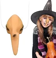 GUIZIYAO Halloween Witch Nose, Witch Nose with Elastic Cord, Witch Accessories, Funny Witch Nose, Halloween Accessories, Fake Nose for Halloween, Carnival, Witch Cosplay, Costume Accessories