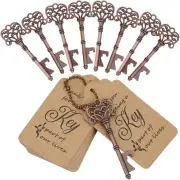 60 PCS Key Bottle Openers,Vintage Skeleton Key Bottle Opener with Escort Card Ta