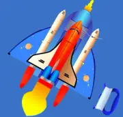 Fire-breathing rocket children cartoon kite Single Line Kite Outdoor Beach Toys