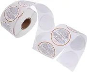 GAXIRE 500Pcs Removable Candle Warning Stickers Adhesive Safety Decals for Candle Jars Warning Labels for Candle Making and Selling Easy to Remove