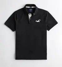 在飛比找Yahoo!奇摩拍賣優惠-HCO Hollister 海鷗 現貨 彈性 POLO 衫 