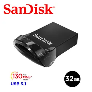 SanDisk Ultra Fit USB 3.1 高速隨身碟 CZ430 (公司貨) 32GB 3入