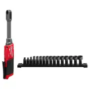 Milwaukee M12 FUEL 12V Brushless 1/4" & 3/8" Extended Reach Box Ratchet Tool-Onl