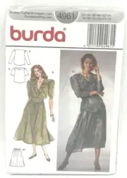 Burda Pattern #4961 - Ladies Skirt & Tops (Sizes 8 - 18)