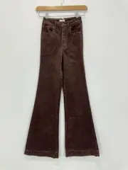 Ghanda Corduroy Jeans Teen Girls 10-11Y (50x75cm) Brown Flared Stretch Cotton