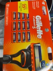 Brand New Genuine Gillette Fusion 5 Refill Razor Blades Men 12 Cartridges