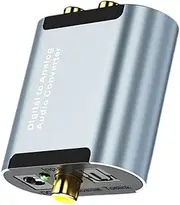 TEHAUX 1 Set Optical Fiber Converter Analog Audio Converter for Amplifiers and Headphones Durable and Easy to Use