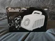 Sturdy Automatic Bubble Machine - 15000+ Bubbles Per Minute - Durable - Black