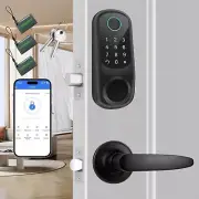 YOSIMIKA Locks for Front Door, Fingerprint Keyless Entry, App Control Biometr...