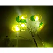 Pineapple LED String Lights 10 count Battery Power DIY Wreath, Crafts, Party