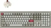 Keychron V6 Max Wireless Custom Mechanical Keyboard, 2.4 GHz Bluetooth QMK Full-Size Layout RGB with Hot-swappable Switch Compatible with Mac Windows Linux - Retro (Gateron Jupiter Brown Switch)