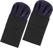 [Beavorty] 2pcs Pre Folded Suit Handkerchiefs for Men Decorative Pocket Squares Classic Design for Weddings Anniversaries and Formal Occasions Durable Polyester Material