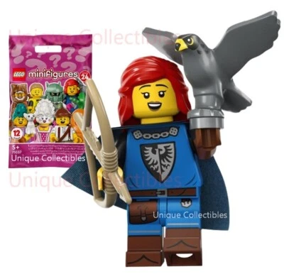 LEGO 71037 Falconer #5 Series 24 Black Falcon Knight Minifigure CMF Brand New