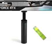 JOYJOM GPU Support Bracket, Graphics Card Support, GPU Bracket Brace, Video Card Sag Holder Bracket, GPU Stand, Aluminum 72-125mm Black