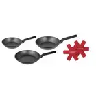 Pyrolux Premium Quality Xtreme Fry Pan Set of 3 Pieces Ergonomic Bakelite Handle