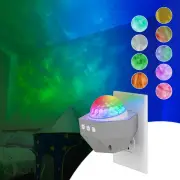 Enbrighten Galaxy Projector – Wall Plug-in Night Light with White - Plug-In