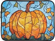 Stained Glass Pattern Pumpkin 13 Inch Laptop Sleeves Computer Case Waterproof Laptop Sleeve
